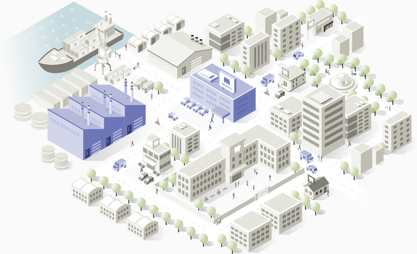 イラスト：歯科医院への流通